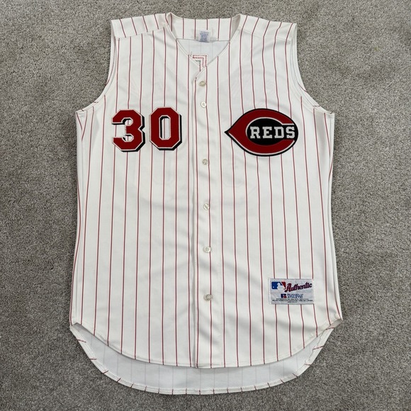 Ken Griffey Jr #30 Cincinnati Reds Authentic On-Field Russell Vest Jersey 44 (L) - Picture 2 of 11